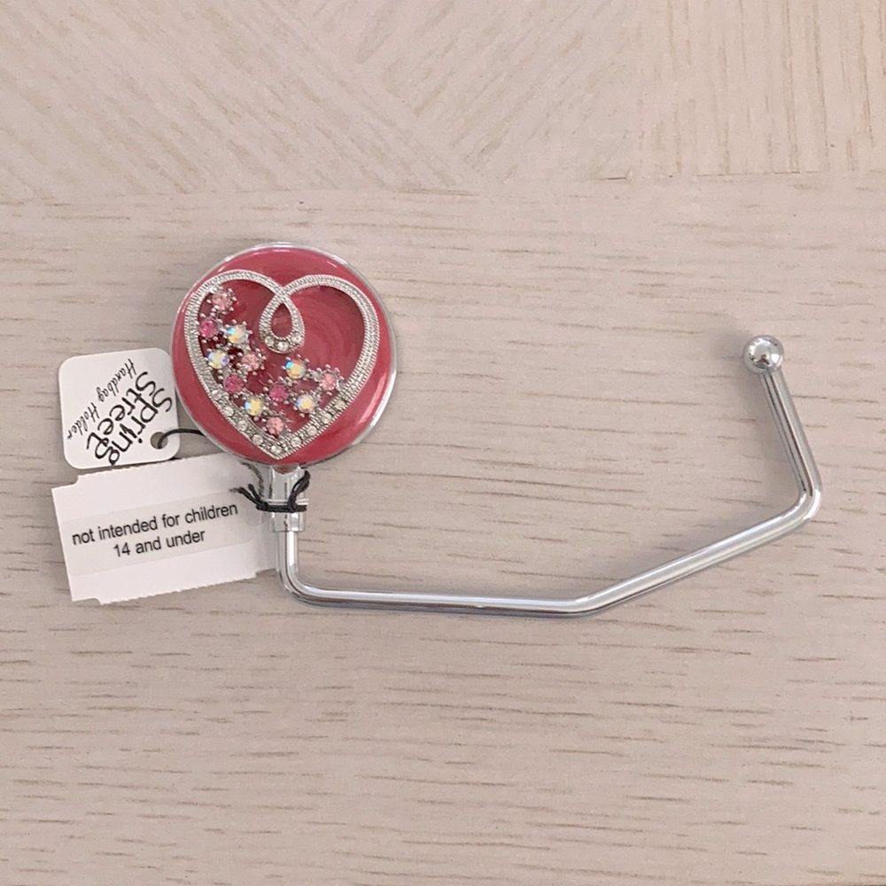 Spring Street “Heart” Handbag Holder NWT